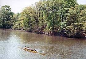 [photo, Crew team on College Creek, Annapolis, Maryland]