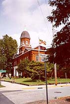 [color photograph, Worcester County Courthouse (view from Franklin St.), Snow Hill, Maryland]