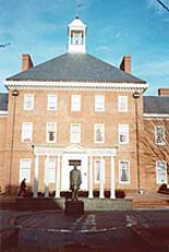 [photo, Legislative Services Building (view from Lawyers Mall), Annapolis, Maryland]