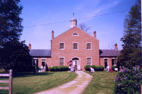 [Color photograph of Restored Charles County Courthouse, Port Tobacco, Maryland]