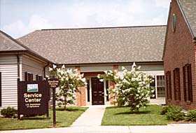 [color photograph, U.S. Dept. of Agriculture Service Center, Commerce St., Snow Hill, Maryland]